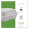 Eco-Products Renewable/Compostable Sugarcane Clamshells, 6 x 6 x 3, White, PK500 EP-HC6NFA - alternate 7